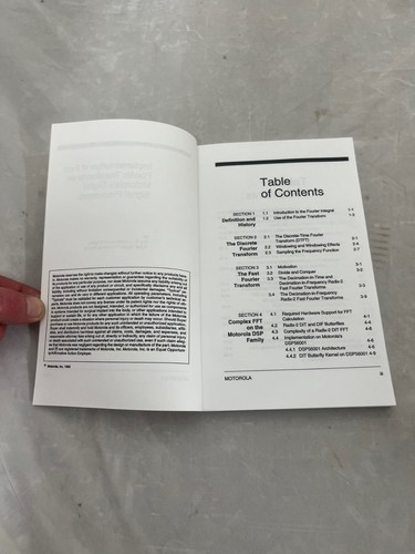 Motorola (cyfrowe procesory sygnału) Instrukcje DSP 1993 APR4/D Rev 3 - Zdjęcie 5 z 5