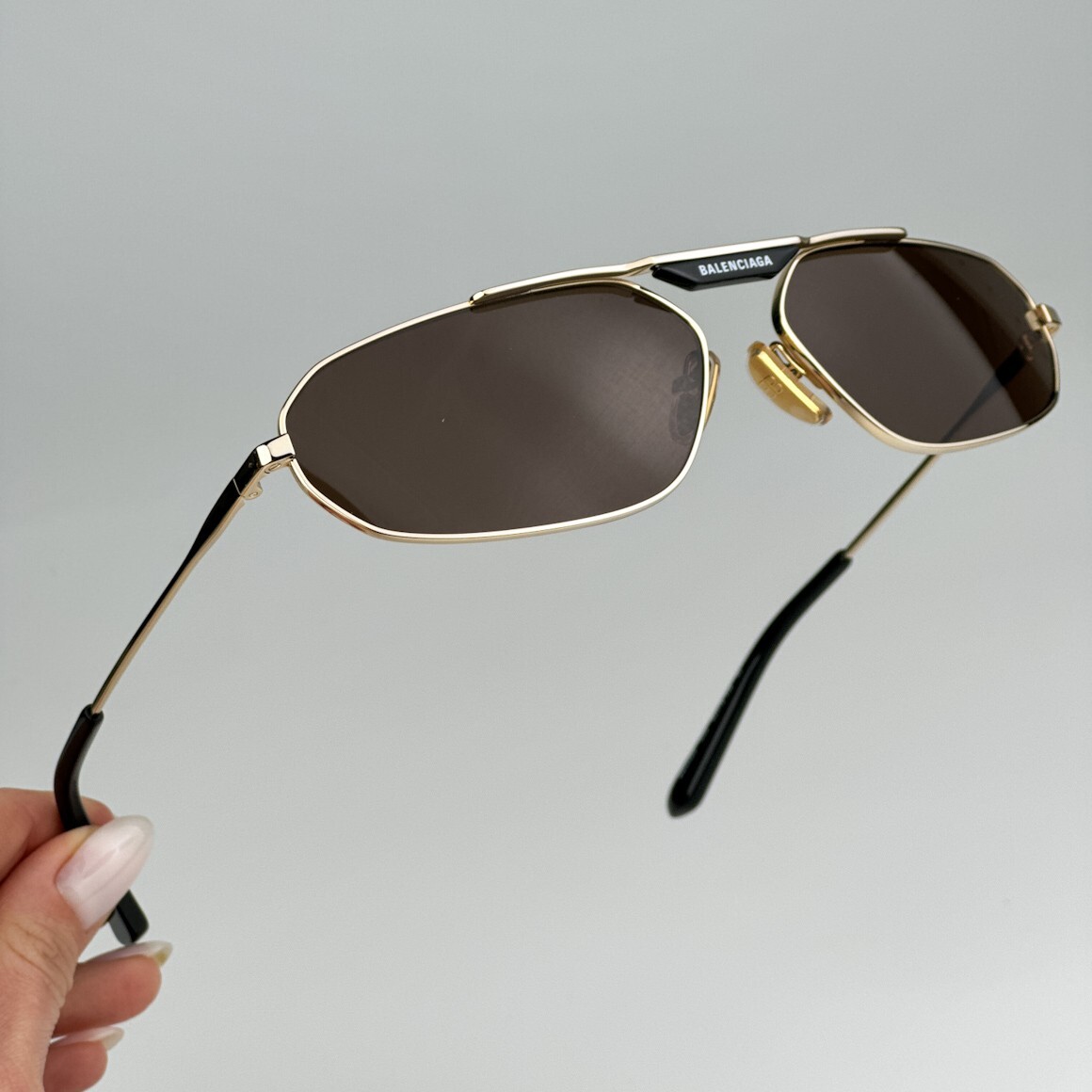 NEW Balenciaga BB0245S 003 Gold Brown Geometric Unisex Sunglasses BB 0245S Balenciaga | Accessories | New Balenciaga Bb245s 003 Gold  main image 3