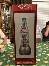 Coca Cola Coke Bottle Caps Bubbler Lava Type Lamp Light  21" Box Large Electric