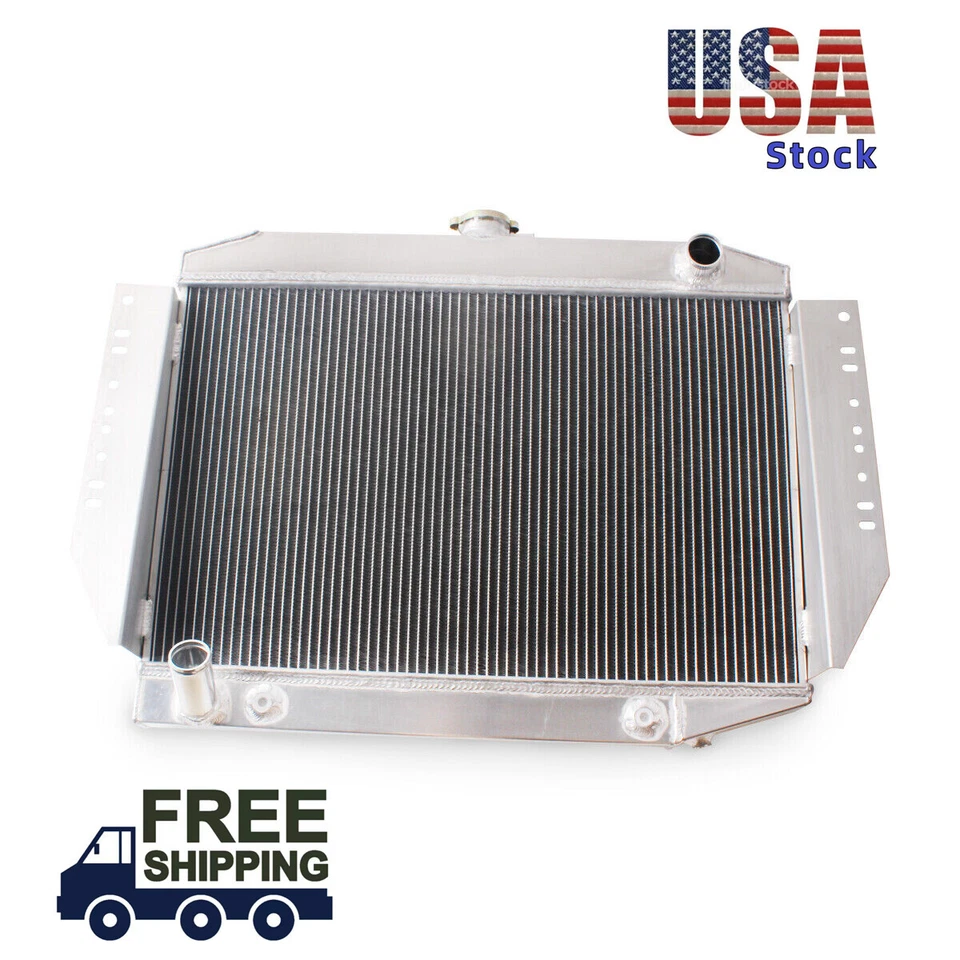 3Row Radiator For 1972-1973 Jeep J-100 J-2500 J-2600 J-4500 J-4600 J-4700 J-4800 - Image 3 of 4