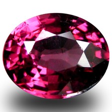 1.09 ct AAA Amazing Oval Shape 7 x 6 mm Pinkish Red Rhodolite Garnet Gemstone