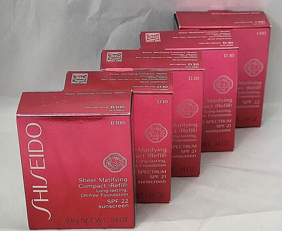 SHISEIDO SHEER Matifying Compact (REFILL) Foundation 0.34 oz PICK YOUR SHADE - Image 2 of 4