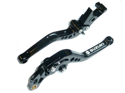 SUZUKI GSF650 BANDIT 2005-2006 SHORT BLACK BRAKE AND CLUTCH LEVERS ROAD TS325 - Picture 7 of 10
