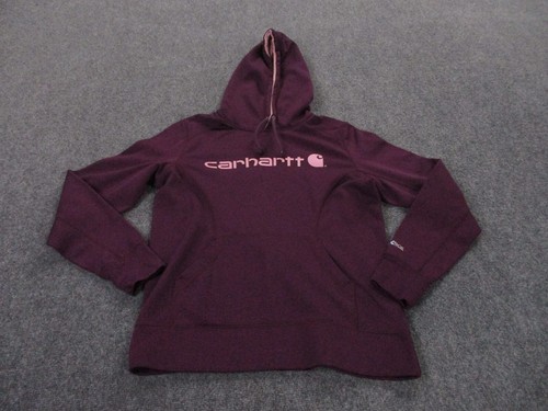 Carhartt Hoodie Sweatshirt Adult M Purple Pullover Force Extremes Work Womens - Picture 2 of 11