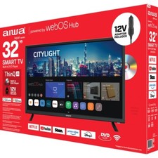 AIWA 32" LED WebOS ThinQ AI Smart HD TV & DVD Player Combo 12V Caravan Adapter
