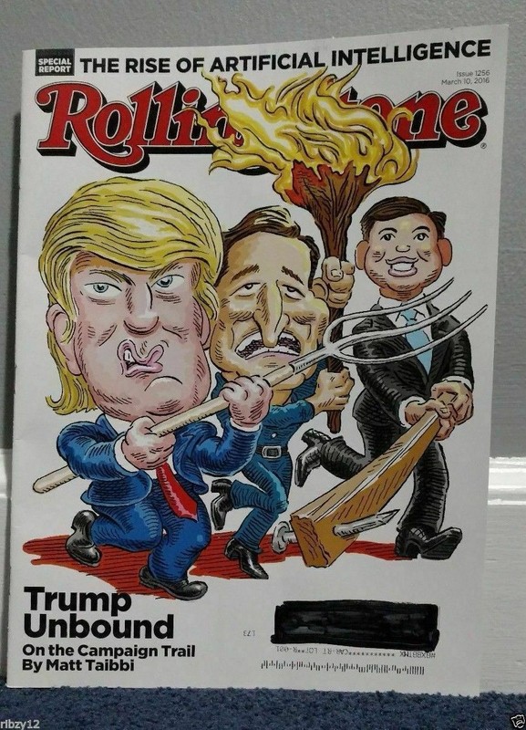 Rolling Stone magazine #1256 March 10 2016 Trump Marco Rubio election Cruz