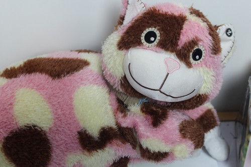 Zoobies Calico Katze mit kleinem Schlafsack Reißverschluss im Bauch 26 Zoll