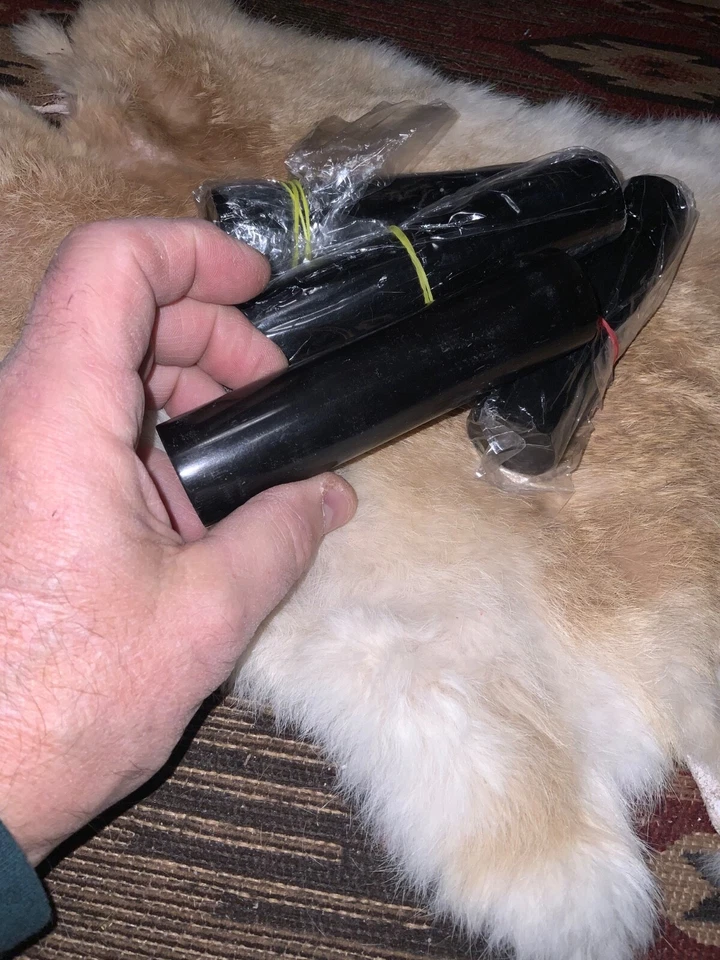 MANGO CUCHILLO CUERNO BÚFALO Varillas Redondas 5” X 1 3/16”, Negro, Cilindros para Fabricar Cuchillos Foto 4 de 4