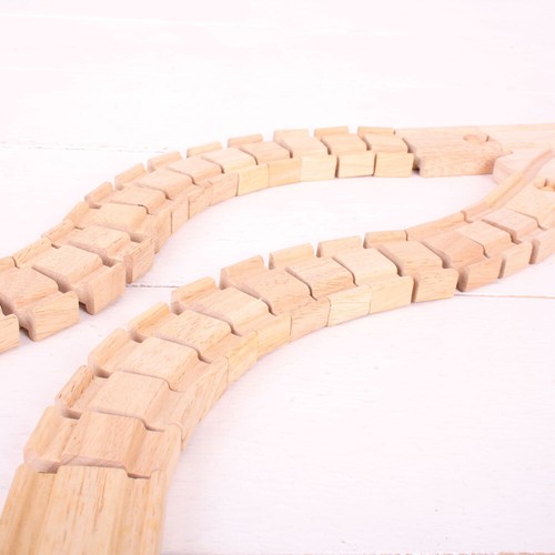 Bigjigs Rail Madera Pista Loca (Paquete de 2), Expansión de Pista Ferroviaria de Madera - Imagen 2 de 3