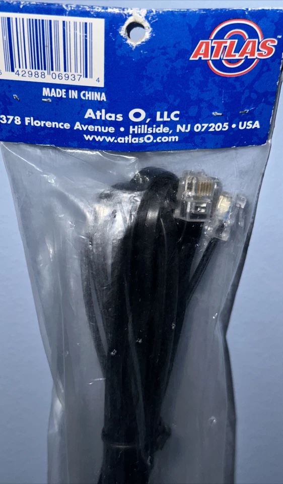 Atlas O Gauge 7' Signal Cable w/ 6-Pin Modular Connectors #6937 NEW - Image 4 of 4