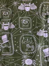 SCRUB TOP SIZE M HALLOWEEN NIGHT FRIGHT NWT NURSE MEDICAL CNA DENTAL VET TECH