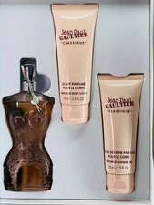 JEAN PAUL GAULTIER "CLASSIQUE" 3.4 OZ EDP SPRAY WOMEN'S PERFUME 3 PC GIFT SET