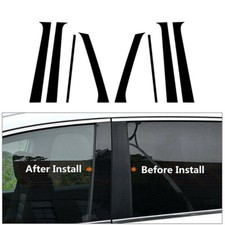 Fits For Hyundai Santa Fe 2007-2012 Black Pillar Posts Door Trim Window Cove