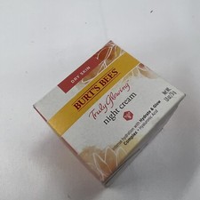 Burt's Bees Truly Glowing Night Creme Hydrate Hyaluronic Acid 1.8oz COMBINESHIP