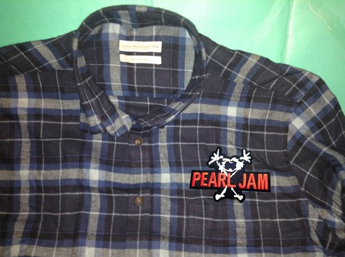 Pearl Jam Check Tartan Plaid Grunge Shirt S-XL Ten Alive Vitalogy Rearviewmirror - Picture 2 of 18