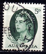 TIMBRE  AUSTRALIE   ELISABETH II   OBLITERE