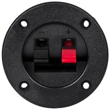 1 PIECE - PLASTIC SPEAKER TERMINAL CUP - 2-15/16" RED + BLACK  CONNECTORS #RDK24