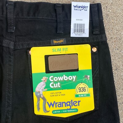 Wrangler Cowboy Cut Slim Fit Denim Jeans 30x38 936 36MWZ NWT Wrangler Cowboy Cut Slim Fit Denim Jeans 30x38 936 36MWZ NWT