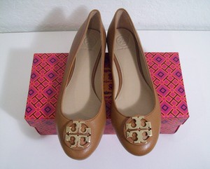 Tory Burch Claire Ballet Flats Royal Tan Leather Size 9 New In Box FREE SHIPPING 190041701940 | eBay