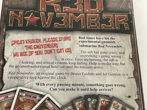 Red November Board Game By Fantasy Flight Games - Picture 4 of 16