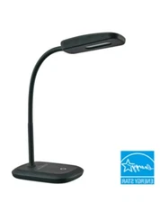 SUNBEAM FLEXIBLE NECK LED DESK LAMP ADJUSTABLE LIGHT ENERGY STAR black 