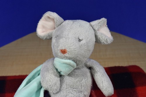Carter's Grey Mouse/Green Security Blanket Rattle Plush(310-1140) - Picture 7 of 7