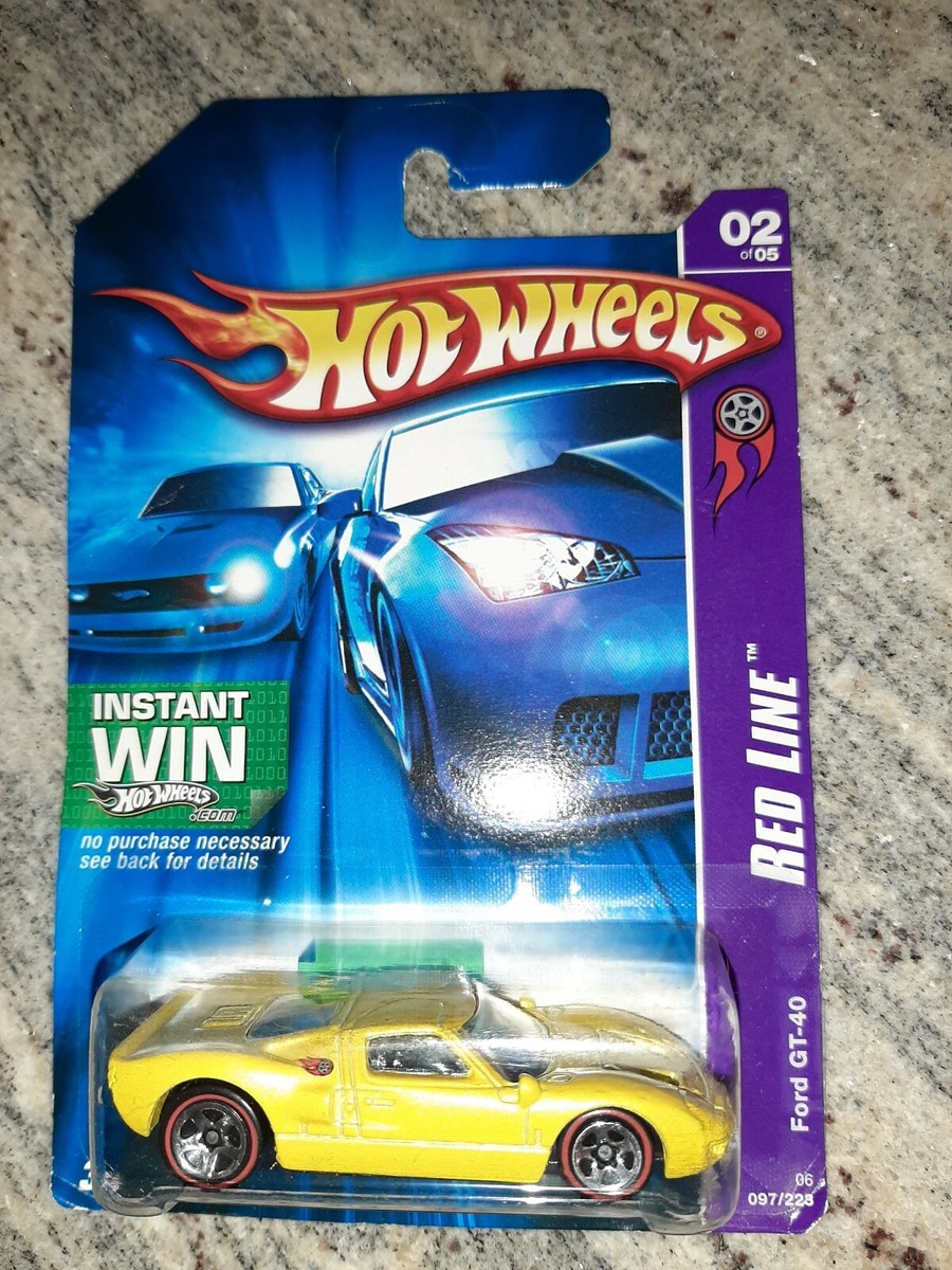 Hot Wheels Red Line Ford GT-40, Yellow #2/5, 97/223 (B4) | eBay