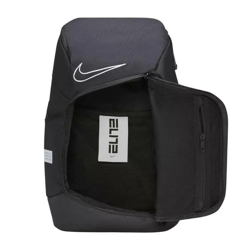 New Nike Elite Pro Basketball Backpack BA6164 Black/White One Size Durable Bag - Image 3 of 4