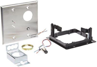 Securitron MKPZ Mortise Keyswitch Momentary SPDT Piezo Double Gang, 12 or 24V DC
