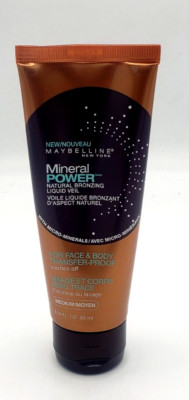 NEW Maybelline Mineral Power Natural Bronzing Liquid Veil - MEDIUM 3.04 FL OZ