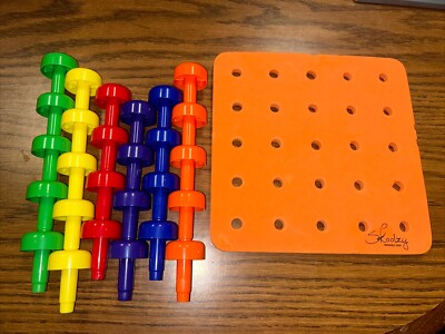 Skoolzy Toddler Peg Board With Foam Board