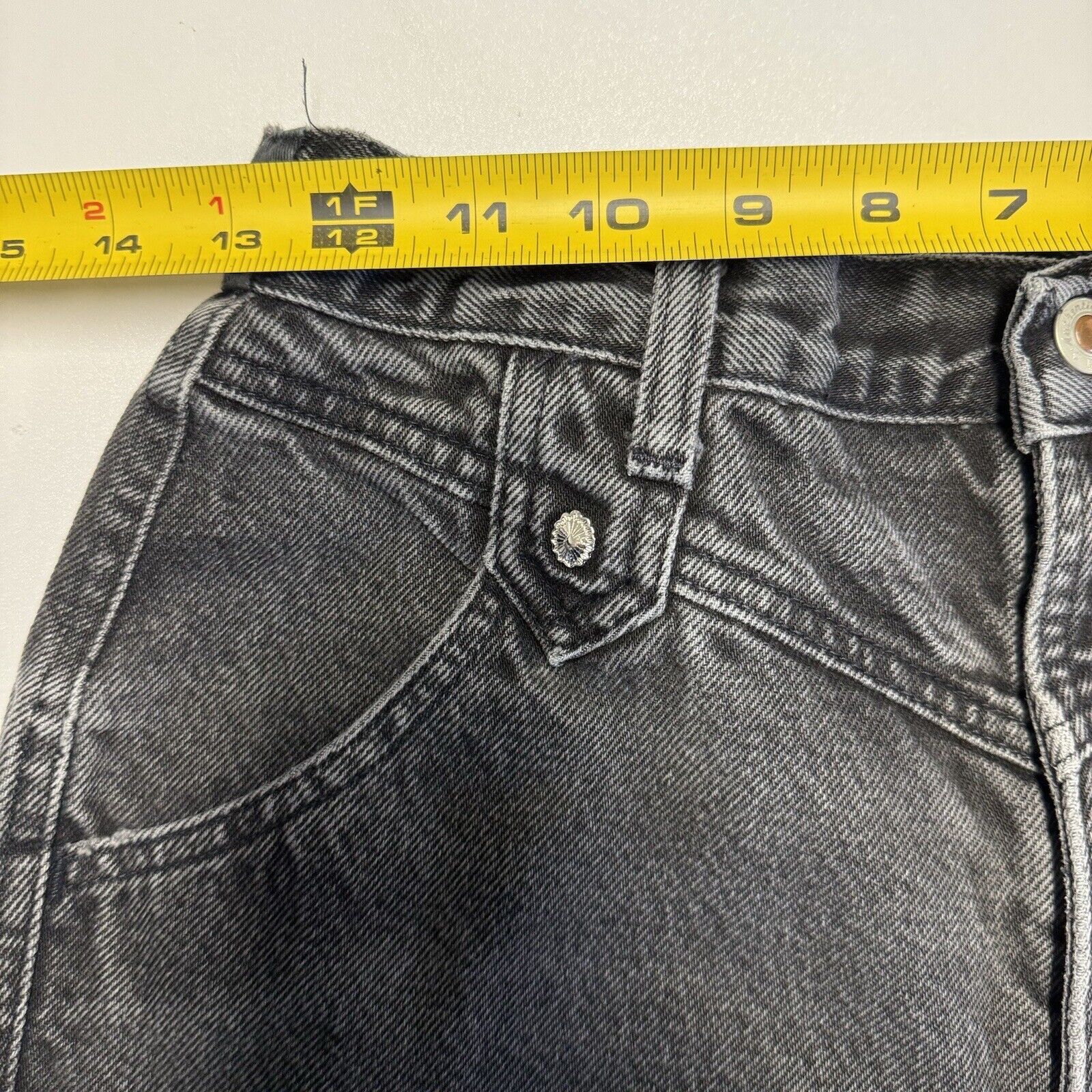 Vintage Rockies Jeans wear Womens 9/10 Black Deni… - image 10