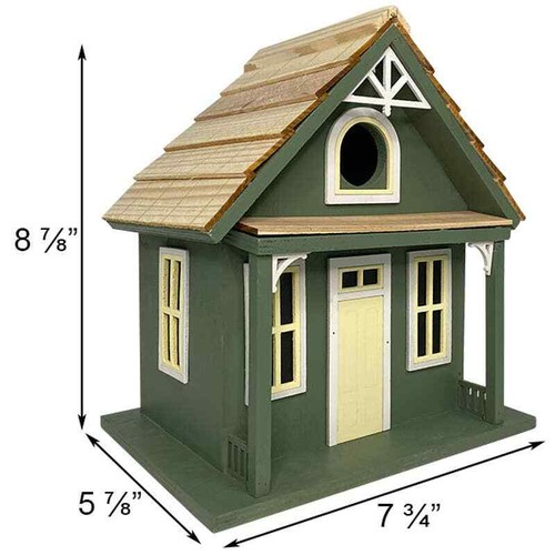 Grünes Santa Cruz Cottage Vogelhaus - Bild 4 von 4