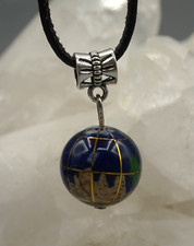 LAPIS LAZULI Anhänger GLOBUS Weltkugel an Öse Lapislazuli ca. 15 mm