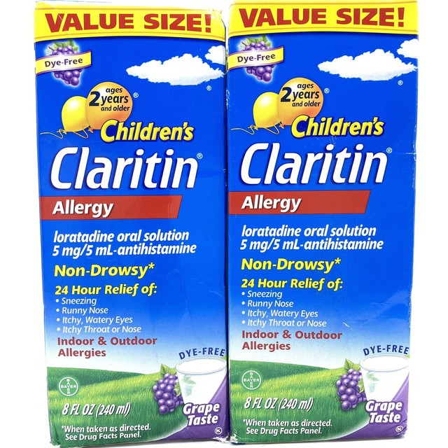 Claritin Children's Allergy Syrup Grape 8oz 041100810991t1435 for sale