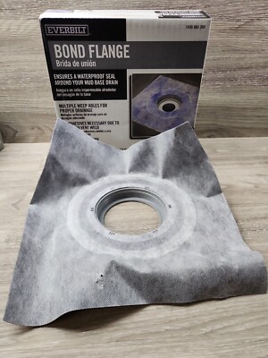 Everbilt Bond Flange 12''x12'' Waterproof Seal Around Mud Base Drain W/ Weep Holes