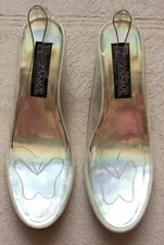 Funtasma CRYSTAL-103 Women's Shoes Size 7, Clear Lucite Kitten Heel Pumps - New