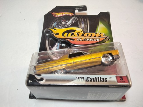 Hot Wheels Custom Classics 68 Cadillac Fresh Paint Series 1 Gold