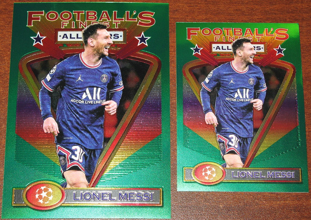 2021-22 Topps Finest Flashbacks UCL JUMBO Box Topper Lionel Messi 1993 All-Stars