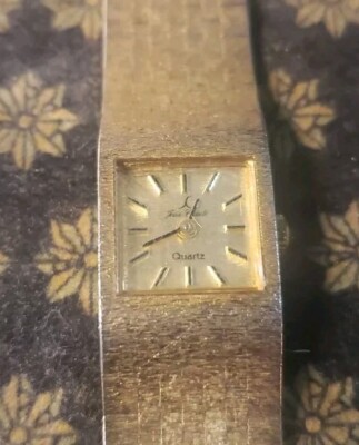 Montre Clip Vintage Suisse - Bleu Jean's - Quartz - Années 80 - Occasion