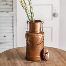 Colonial Tin Works  12" Copper Container / Vase  ~~   NEW  ~~