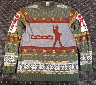 Official STAR WARS BOBA FETT Ugly Nordic  jumper / sweater by Numskull US M