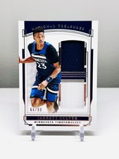 Jarrett Culver /99 2019-20 Panini National Treasures Rookie Dual Materials RC