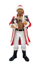 December Diamonds Poke the Bear Puss 'N Paws Santa Bear Resin Ornament 55-55347