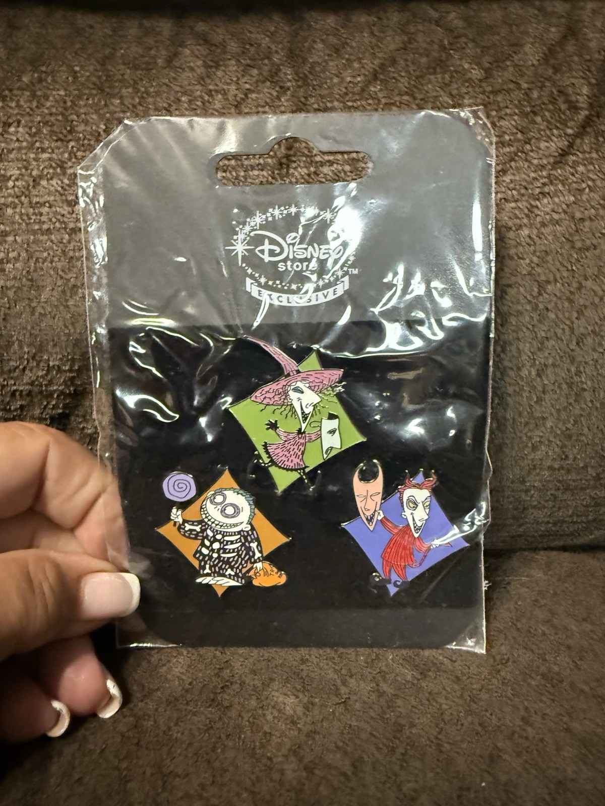 NIP 3 Pin Set Nightmare Before Christmas LOCK Shock BARREL New Unused