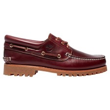 Image of Timberland Authentic 3-Eye Lug Handsewn Boat Shoe Burgundy