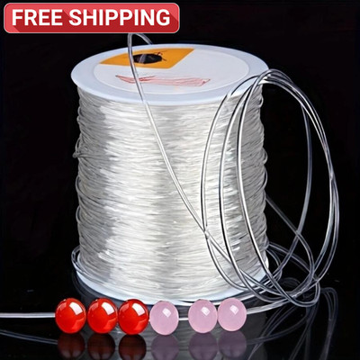 Elastic Bracelet String Cord Stretch Bead Cord for Transparent 328ft/100m Thread