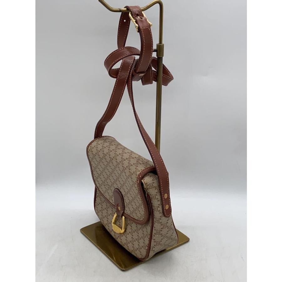 CELINE Mini Macadam Patterned Brown Shoulder Bag … - image 2