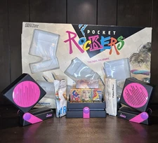 1980’s Pocket Rockers Fisher-Price Lot Original Box Tapes Speakers Stand Inserts