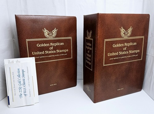 144 Golden Replicas Of United States Stamps, 22kt First Day Issue 1992-1995 - Picture 1 of 20